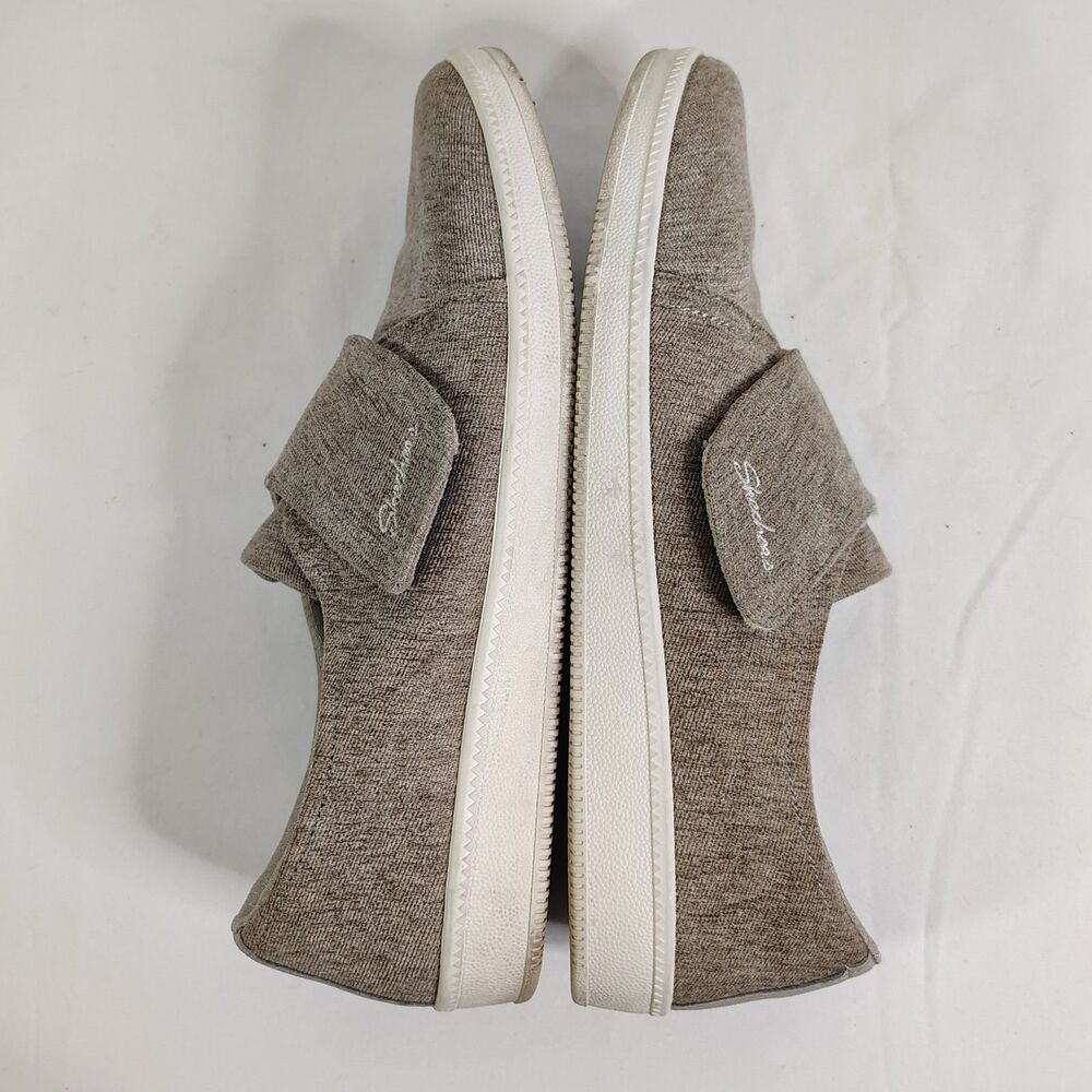 Skechers Memory Foam Slip On Sneakers Womens 7 Taupe Comfort Shoes - Picture 6 of 10